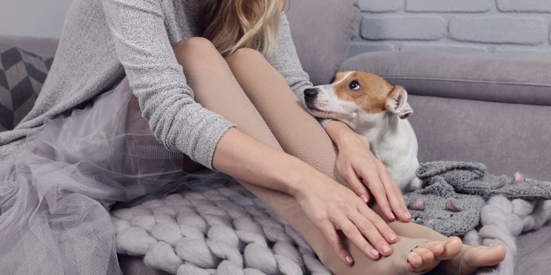 A dog sensing its owner's emotions and reacting to the affective bond, illustrating why dogs touch the places where it hurts