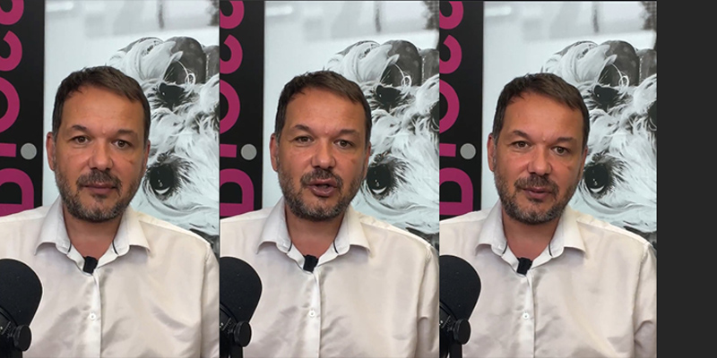 Sasha Riess talking about preparing a dog for vaccination